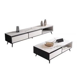 Modern Light Luxury Design Home Living Room Furniture Sintered Stone Coffee Table TV Stand