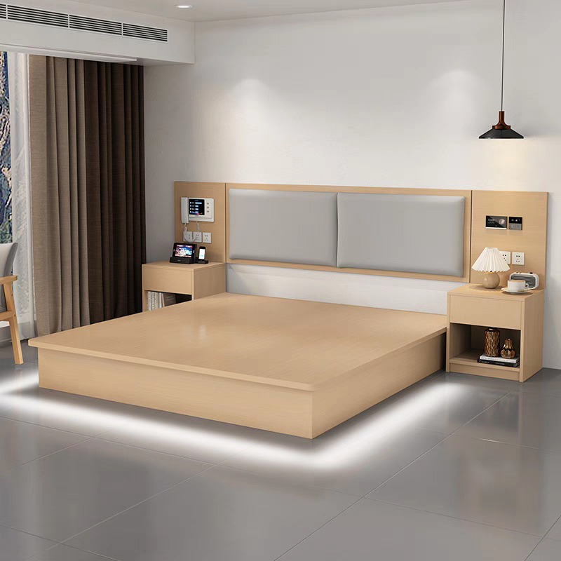 Modern and Simple Style Hotel Apartment Bedroom Furniture Sets Sale