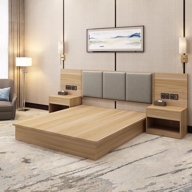 Modern and Simple Style Hotel Apartment Bedroom Furniture Sets Sale