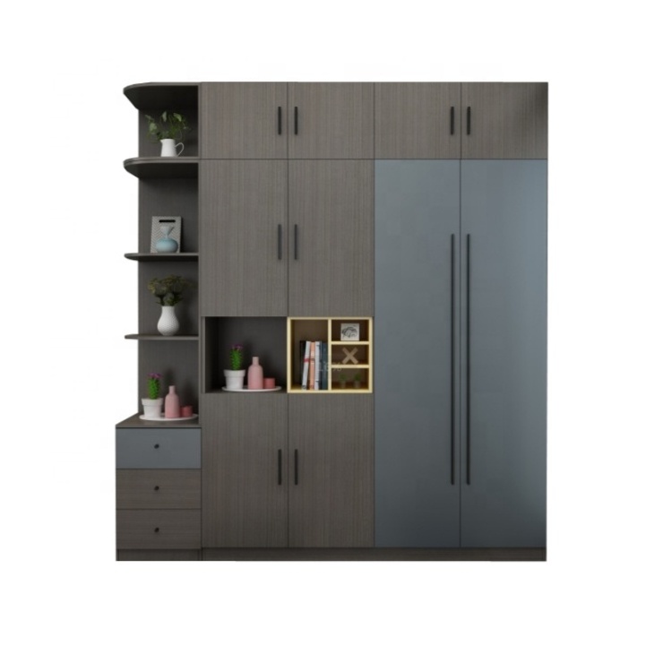 wooden bedroom furniture Portable Cupboard Clothes Storage Wardrobe Closet