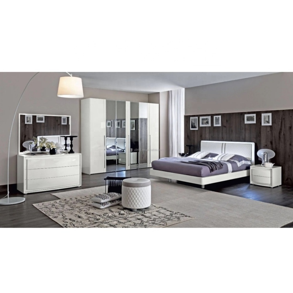 Chinese Factory Direct Modern Design Home Bedroom Wooden Furniture Set