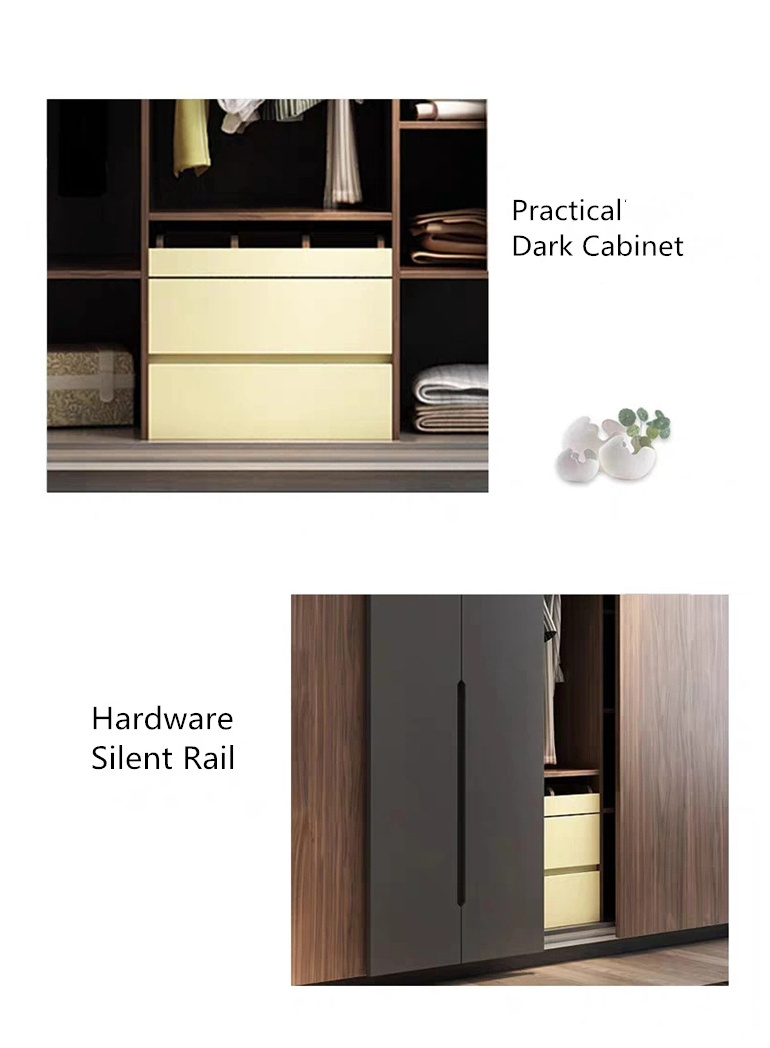 New Wooden Melamine Chipbobard MDF Glass Door Wardrobe Bedroom  Closet Cupboard Wardrobe Furniture