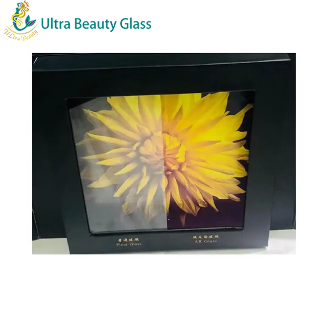 Double Sided Anti-Reflective Float Low-Iron Glass/Ar Glass/Anti Reflective Coating Glass