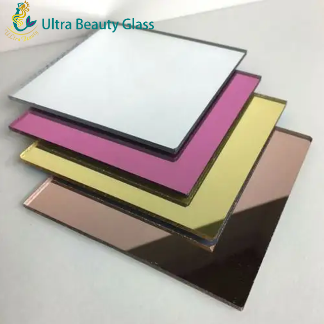 3mm,4mm,5mm,6mm Fancy Bathroom Mirror,Golden,Silver,Pink,Bronze,Blue,Yellow Color Coated Mirrors