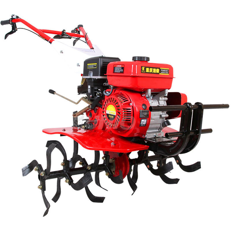 L Factory Price Chain Cultivator Micro-tiller Mini ploughing Machine Single Wheel Turning Soil Ditching Weeding Machine For Sale