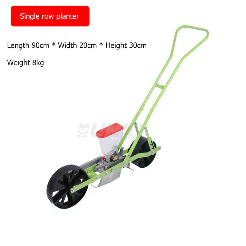 Agricultural 3 rows manual seeder hand push vegetable planter for cabbage carrot onion seeds