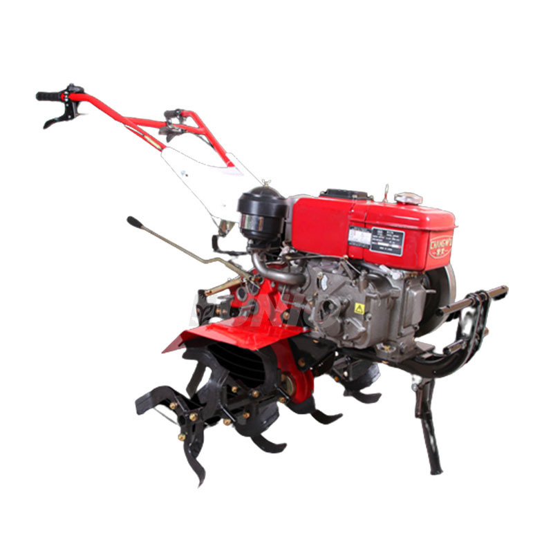 L Factory Price Chain Cultivator Micro-tiller Mini ploughing Machine Single Wheel Turning Soil Ditching Weeding Machine For Sale