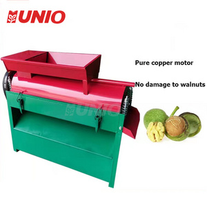 Wholesale Commercial Automatic Pecan Green Walnut Shell Removal Cracker Husking Peeling Machine