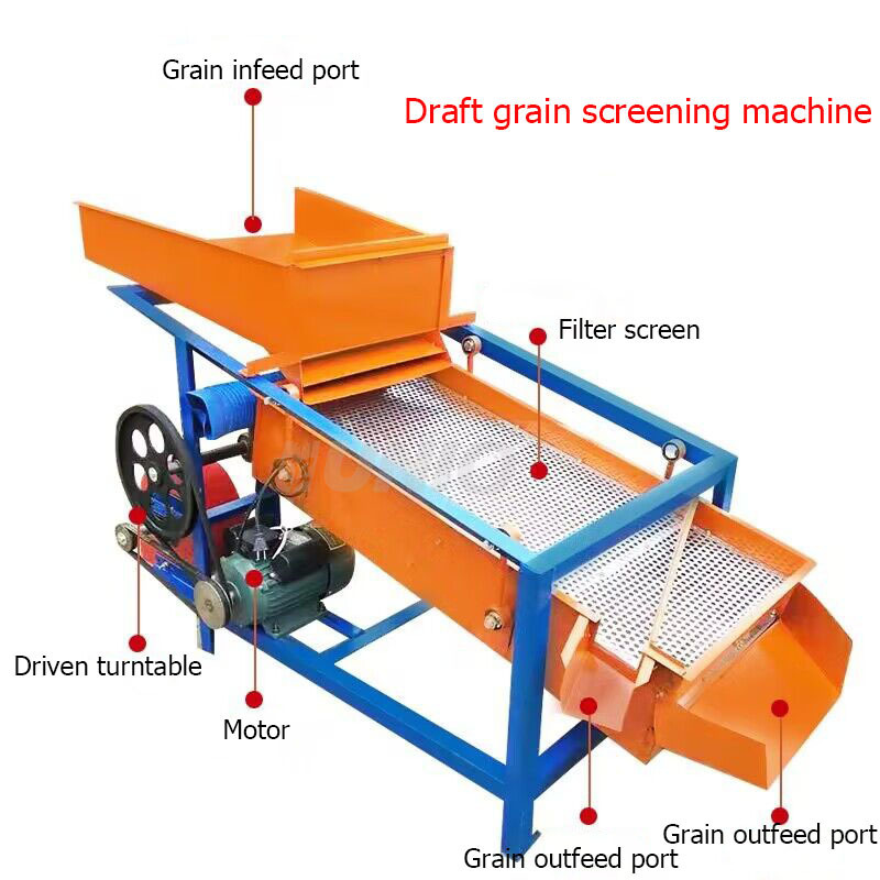 Soybean Stone Removal and Impurity Cleaning Machine Medium-sized Grain Screening Machine