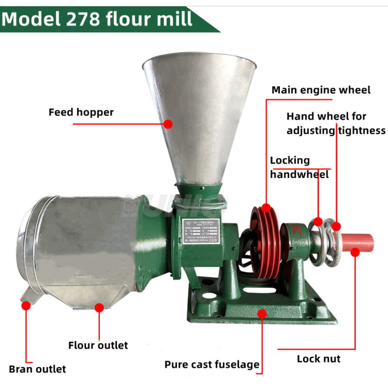 Commercial Electric Grain Flour Grinder Wheat Flour Mill rice Flour Grinding Machine Corn Milling Machine