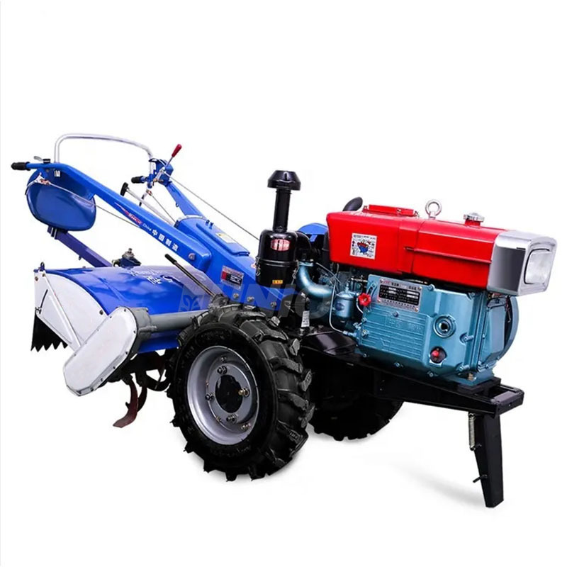 Lisa Cheap 8hp 10hp motocultor diesel 12hp ploughs for walking tractor 15hp mini hand push walking tractor