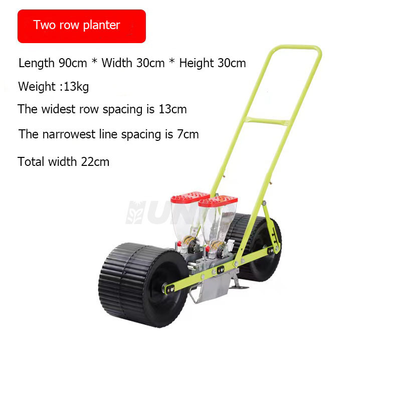 Agricultural 3 rows manual seeder hand push vegetable planter for cabbage carrot onion seeds