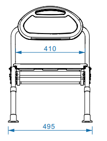 Anti Slip Height Adjustable Bath Chair With Removable EVA Cushion For Elderly Shower Seat Wall Mounted