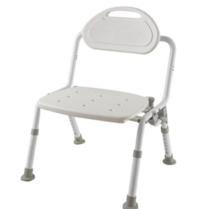 Anti Slip Height Adjustable Bath Chair With Removable EVA Cushion For Elderly Shower Seat Wall Mounted