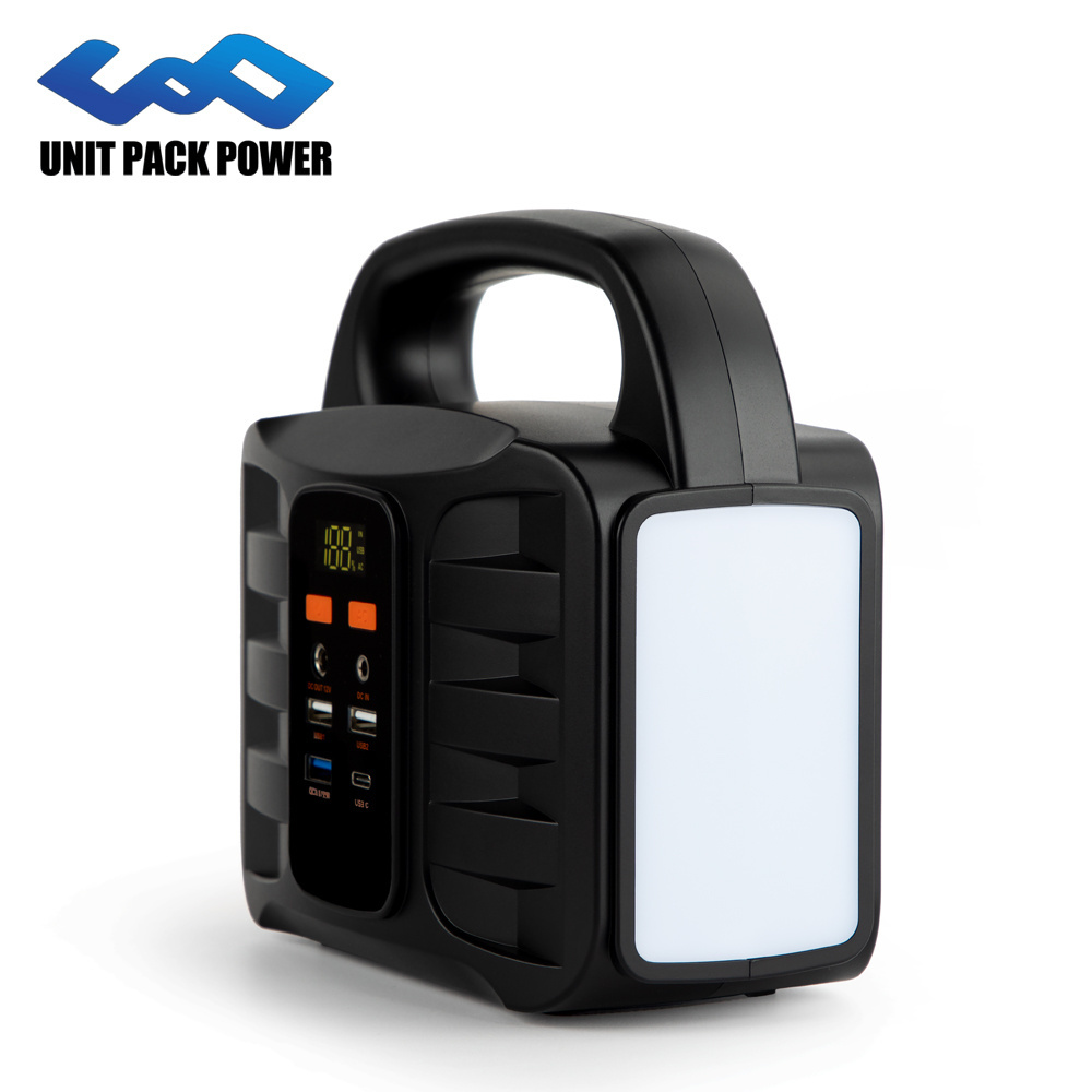 Unit Pack Power 100W Portable Power Station Support Solar Panel Charging 155Wh Solar Generator for Outdoor and Home