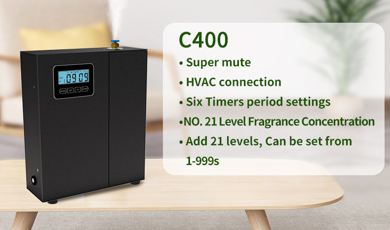 CNUS C400 Commercial HVAC 600cbm Aroma Nebulizer Essential Oil Machine Home Fragrance Appliance Intelligent Scent Diffuser