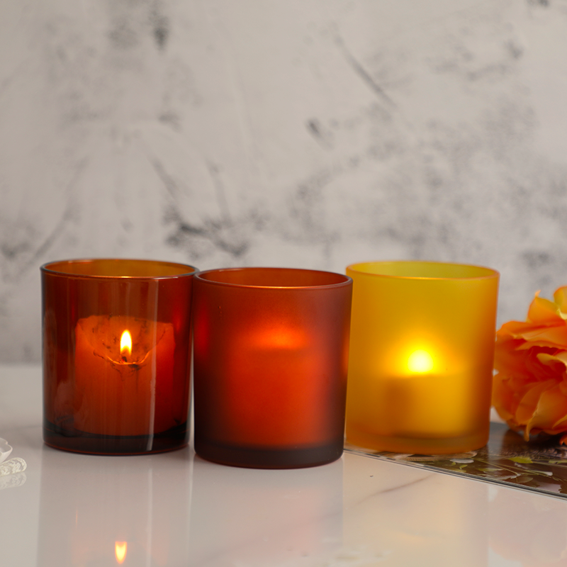 100ml 200ml 320ml 360ml 400ml 550ml glass candle jars with lids customized candle holders containers