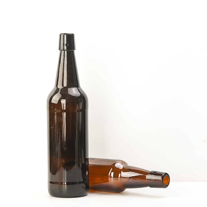 Hot Selling 330ml Long Neck Amber Glass Bottles Unique Beer Glasses Bottles Prime Hydration Drink Eco Friendly Products 2023