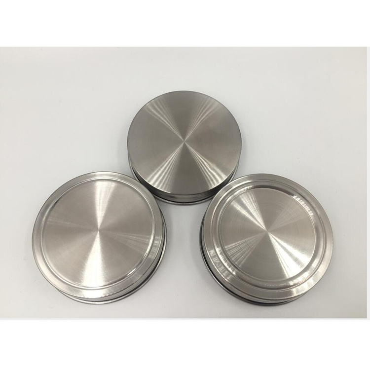 70mm 86mm Screw Metal Stainless Steel Lid with Silicone Gasket