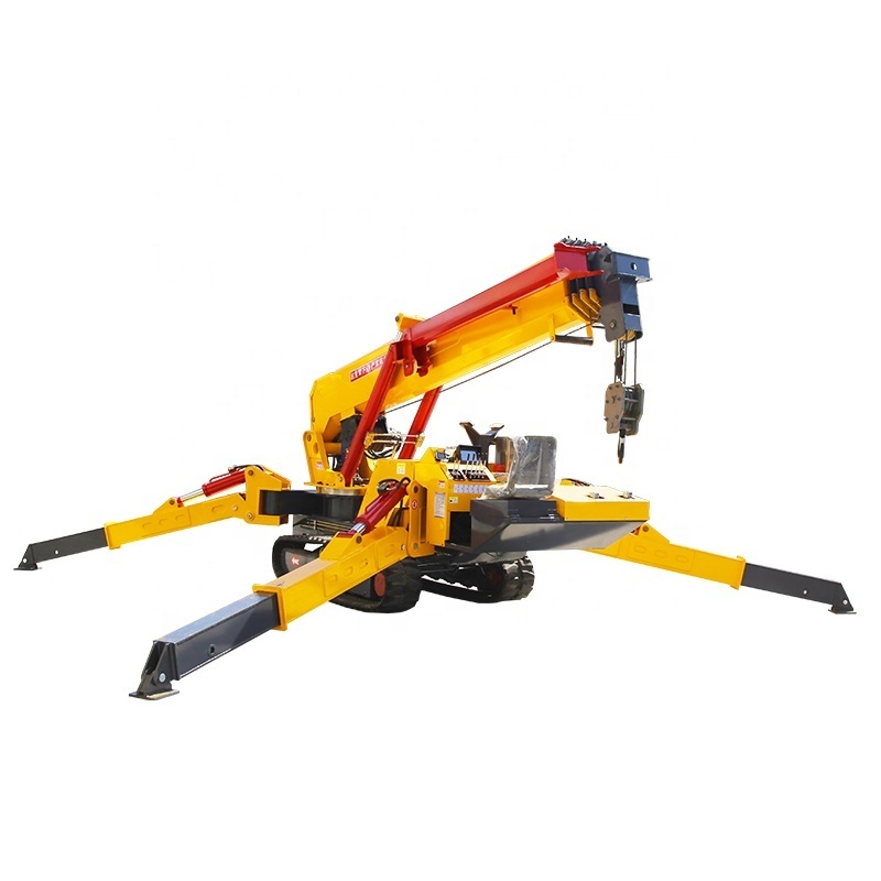 crawler crane tower crane building 3 ton boom lift 8 ton lifting belt spider crane