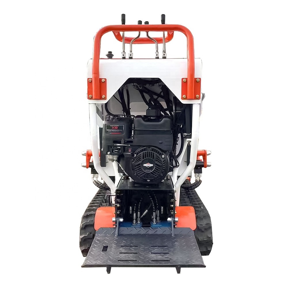 honda loncin engine tipper self loading rubber tracked mini dumper truck price 500kg loader