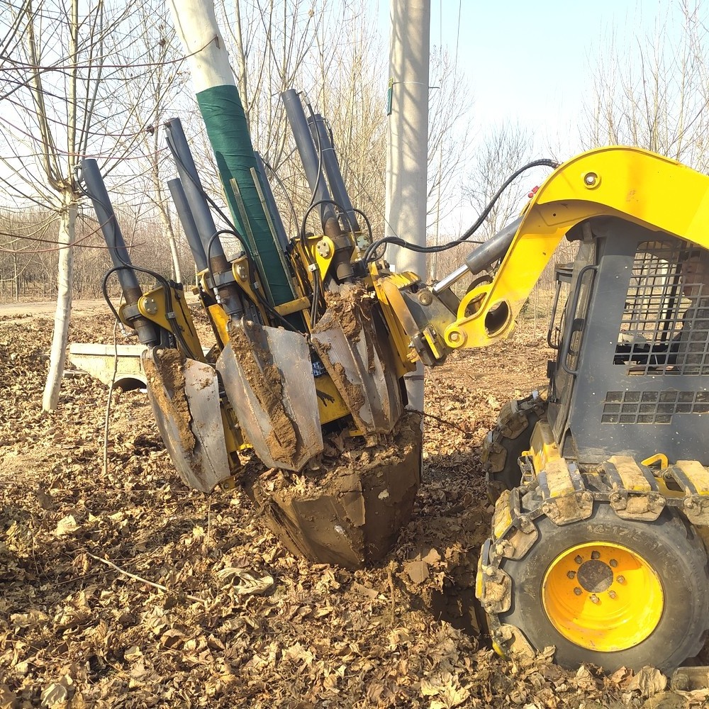 tree spade hydraulic tree transplanting tools transplanting trees moving machine