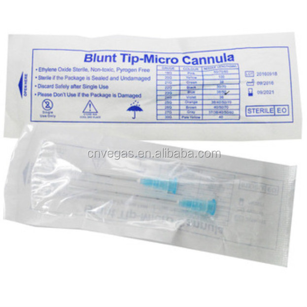 18g 100mm Stainless Steel Blunt Derma Micro Cannula tips