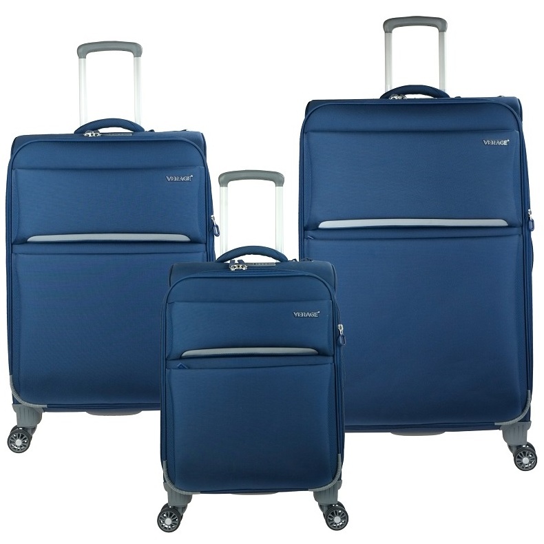 VERAGE new design multi function super strong soft trolley luggage suitcase baggage spinner wheels for travel carry on 3 pcs set