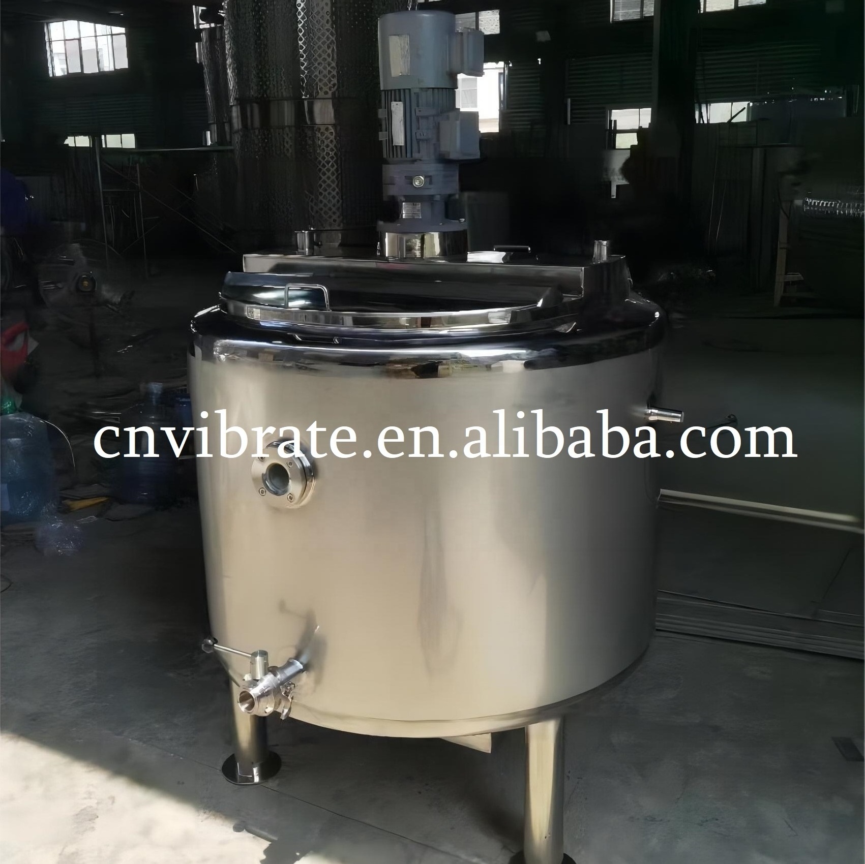 VBJX Large Juice Beverage Mayonnaise Mead Emulsion Mixing Tank For Shampoo Cosmetic Cream With Heating Function