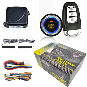 Hot Selling 433MHz Keyless Entry System Lock/unlock Trunk Release Alarms Car Central Locking Start Stop Button Car Alarm System