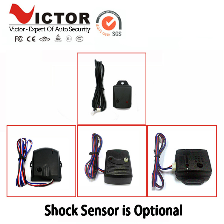 2 way smart car alarm security system with remote starter alarma de vehiculo con arranque a distancia