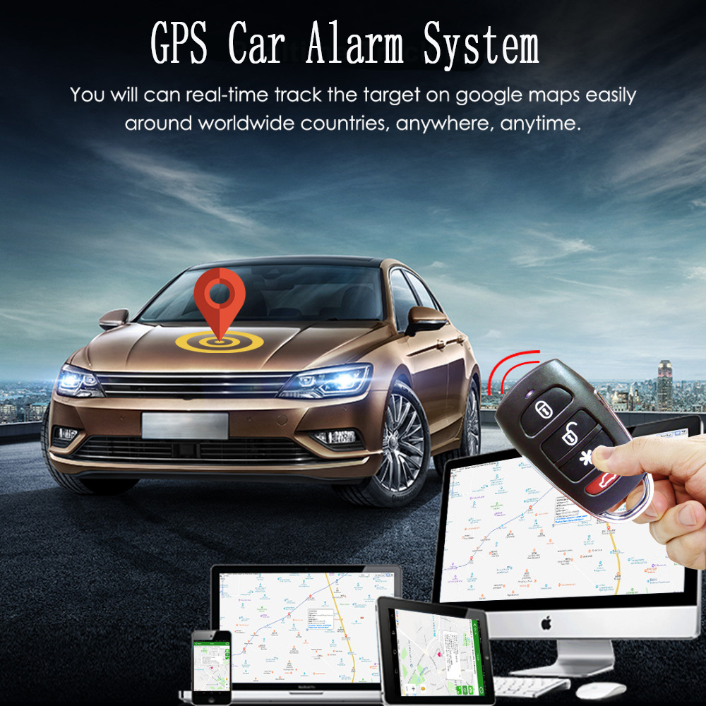 Professional factory Smart start  remote control jammer gps gsm car alarm and tracking system