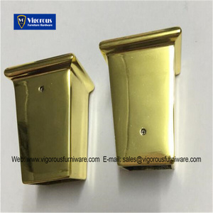 Furniture Foot Cup Table Leg Sleeves Antique Brass Color or Gold Color TLS-01