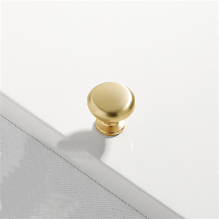 Customized new zinc alloy Brushed brass handles for furniture hardware