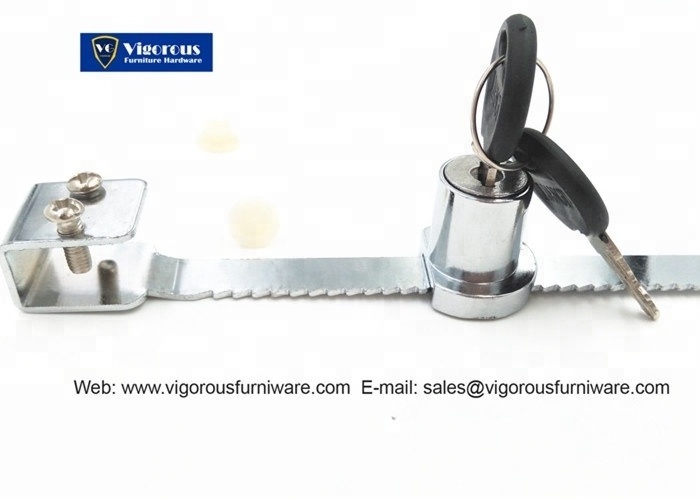 Locks for glass cabinet doors sliding glass cabinet lock MCL-04