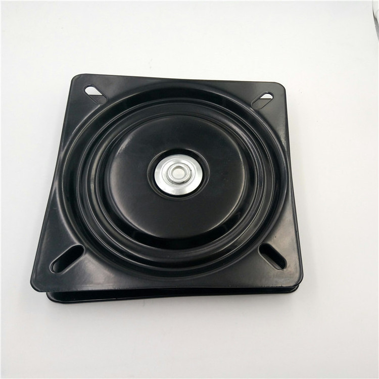 Swivel plates for heavy equipment bar stool bearing swivel mechanisms