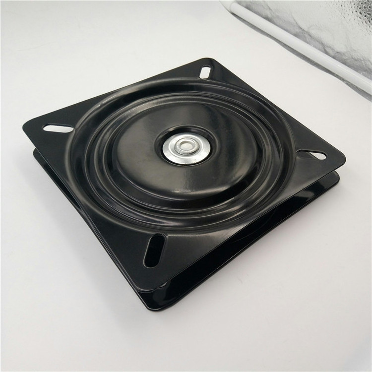 Swivel plates for heavy equipment bar stool bearing swivel mechanisms