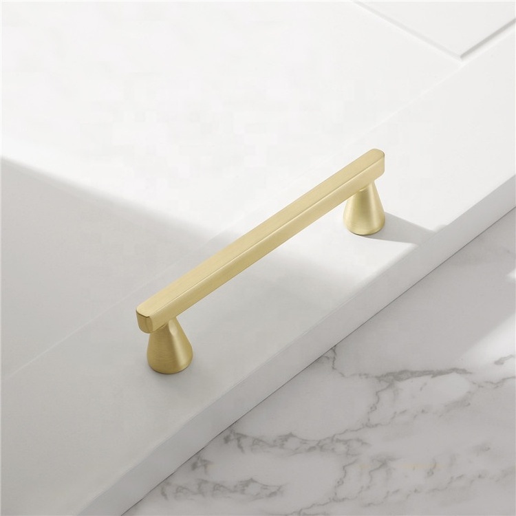 Bathroom cabinet wine cabinet shoe cabinet handle knob brass brushed color handle pulls