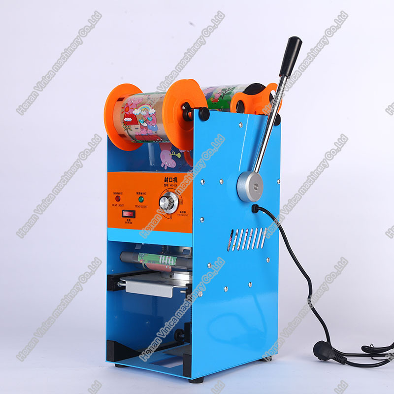 75mm 90mm 98mm drink cup lid Manual heat sealing machine