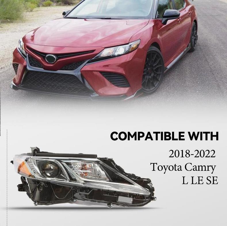 High Quality Auto Parts For 2018-2022 Toyota Camry Headlight L LE SE Passenger Side LED Projector Headlight For Toyota Camry