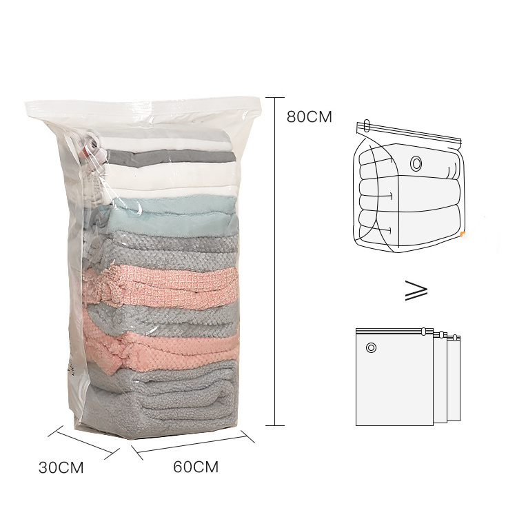 Amazon Hot Selling Pa/pe Space Saver Cube Storage Vacuum Bags Waterproof Transparent Vacuum Storage Bags For Clothes