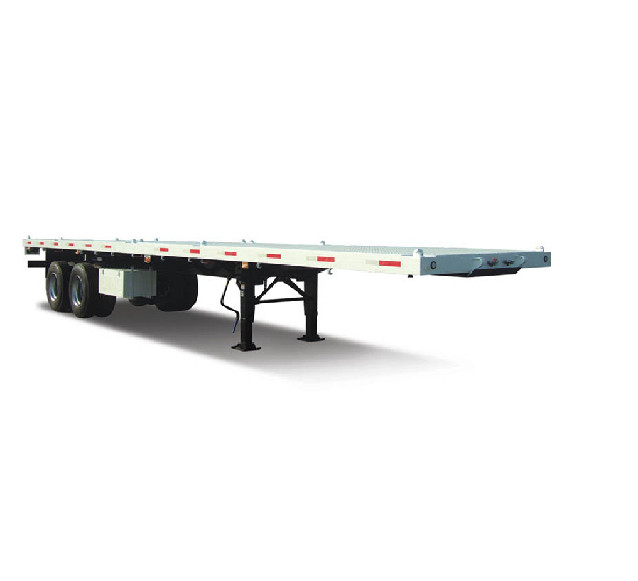 Best Price 2 Axle Flat Bed Truck Semi Trailer For Transporting Flatbed Semi Trailer 20/40 Feet Flatbed Truck Semi  Trailer