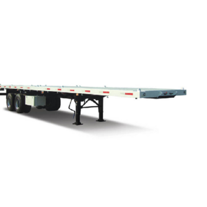 Best Price 2 Axle Flat Bed Truck Semi Trailer For Transporting Flatbed Semi Trailer 20/40 Feet Flatbed Truck Semi  Trailer