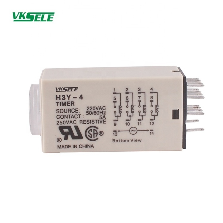 H3Y H3Y-2 H3Y-4 SPDT DPDT Timer switch 5A 12V 24V 110V 220V timer delay relay