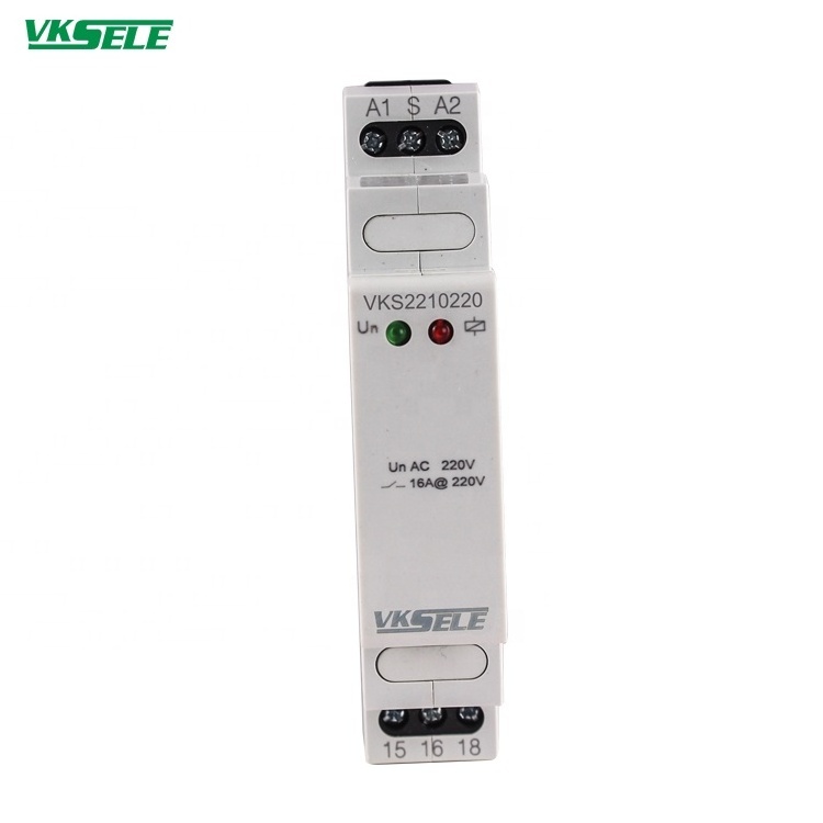 Step Relay DIN rail type 5A VKS2221 Bistable relay AC 12V 24V 110V 220V DC12V 24V AC/DC12-240V Combined switch timer