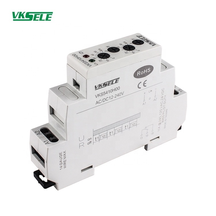 VKS541H00 5A Modular time relay AC/DC12-240V mini timer delay relay switch