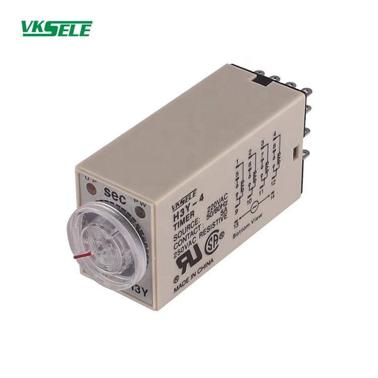 H3Y H3Y-2 H3Y-4 SPDT DPDT Timer switch 5A 12V 24V 110V 220V timer delay relay