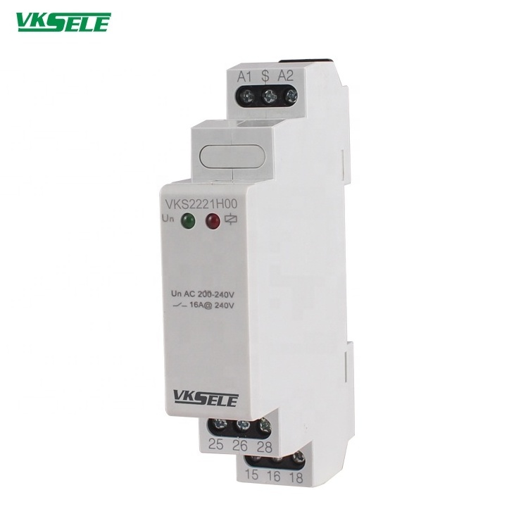 Step Relay DIN rail type 5A VKS2221 Bistable relay AC 12V 24V 110V 220V DC12V 24V AC/DC12-240V Combined switch timer