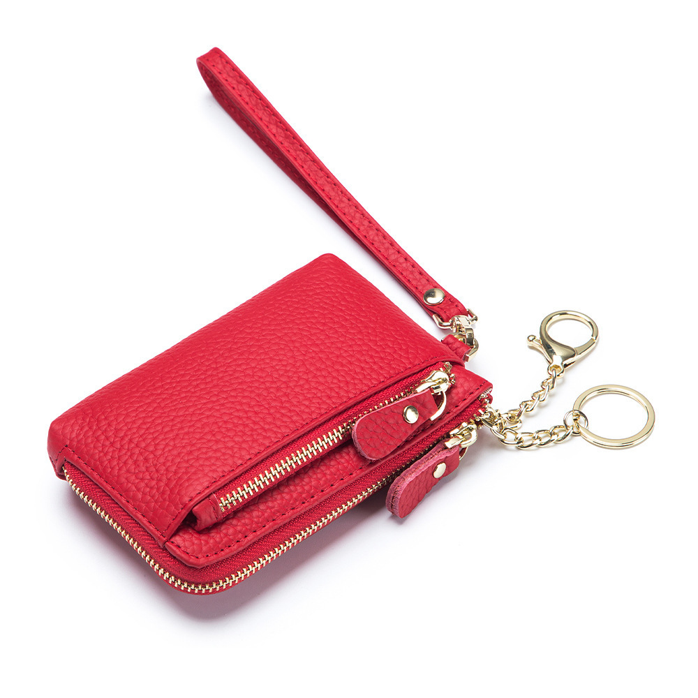 Wholesale women mini wallet leather women coin purse leather zipper coin purse for women