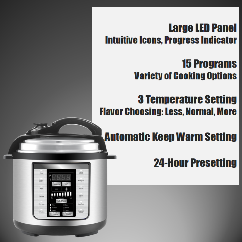 5L Multi function Electric pressure cooker air fryer combo instant aluminum pot rice cooker Multi-Use Pressure